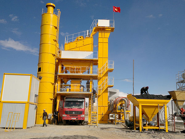 stationary asphalt mixing plant