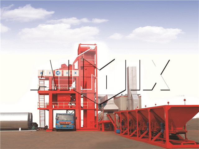 Stationary asphalt mixing plant