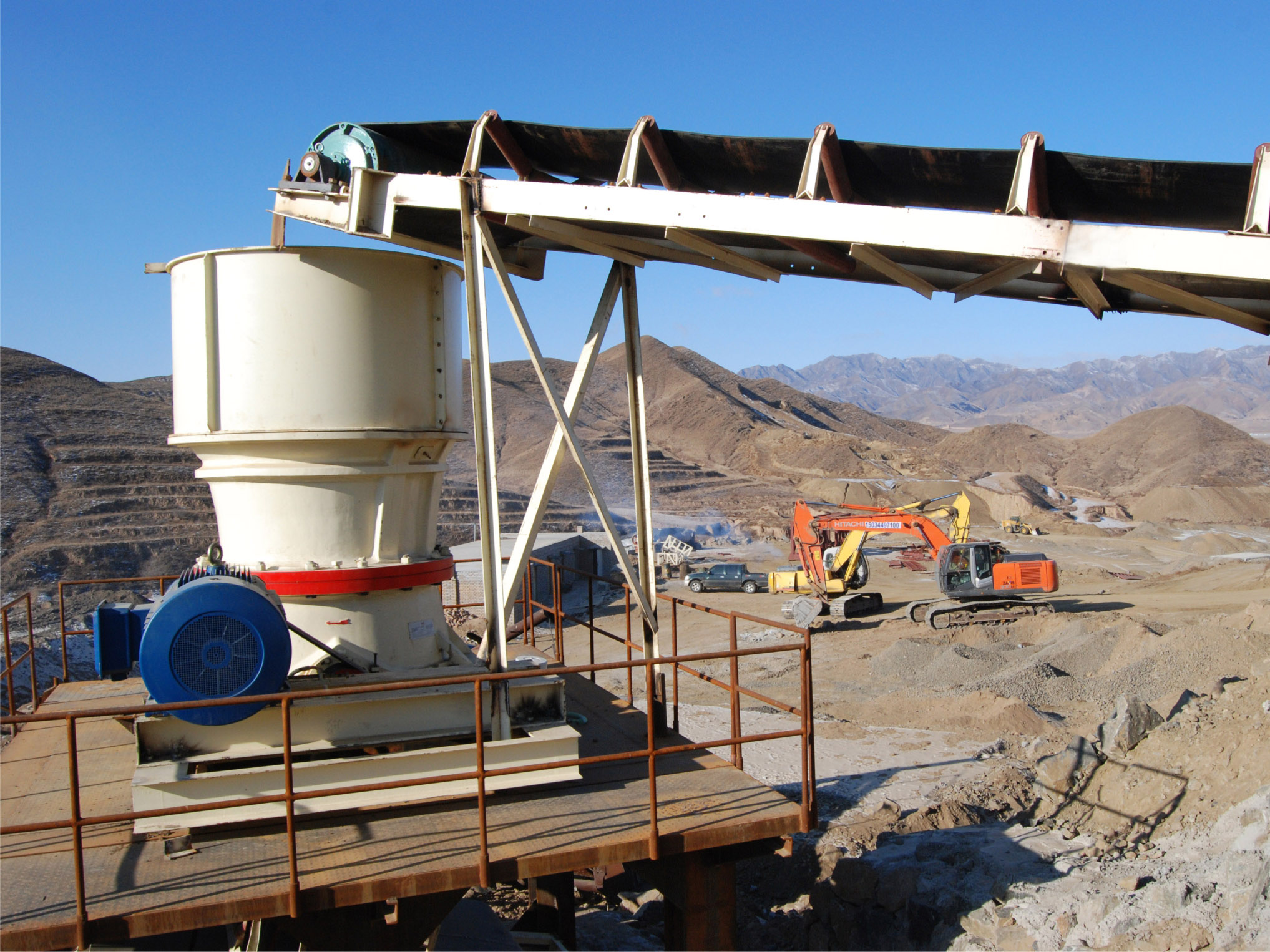 Cone Crusher In The Job Site