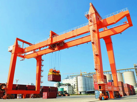 rail mounted container gantry crane design 