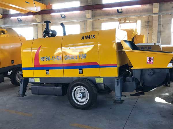 concrete mixer pump trailer truck