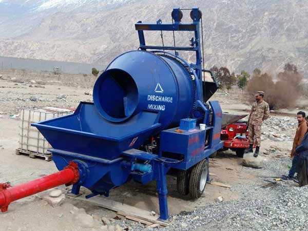 Debug the diesel concrete pump mixer Pakistan