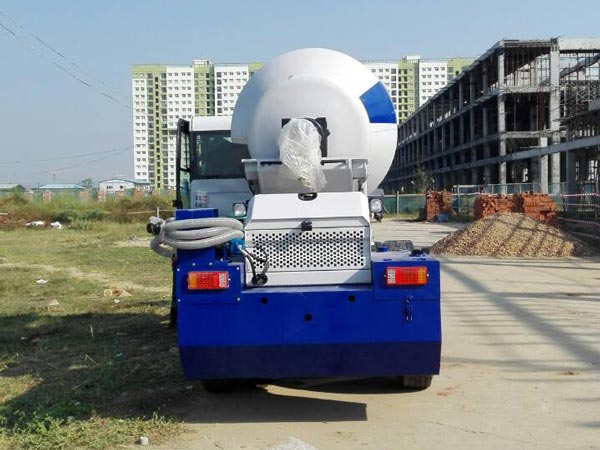AS-3.5 self-loading concrete mixer truck to Myanmar