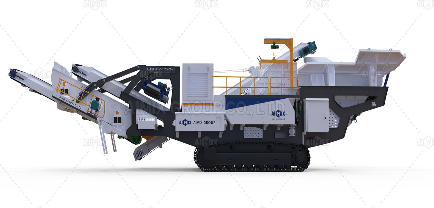 crawler type mobile crusher plant