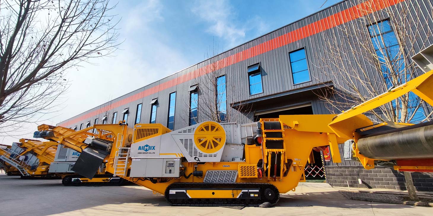 Mobile type jaw crusher plant Aimix