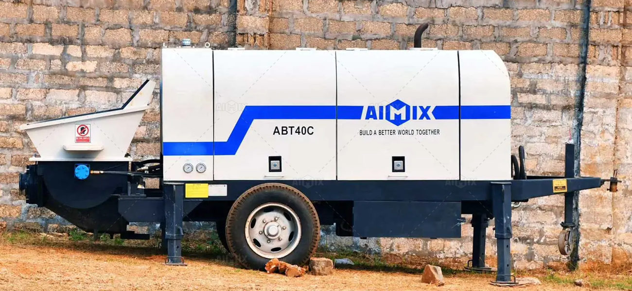 Diesel Powered Concrete Trailer Pump For Sale