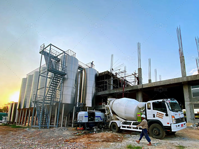 Concrete Trailer for Industrial Factory Construction